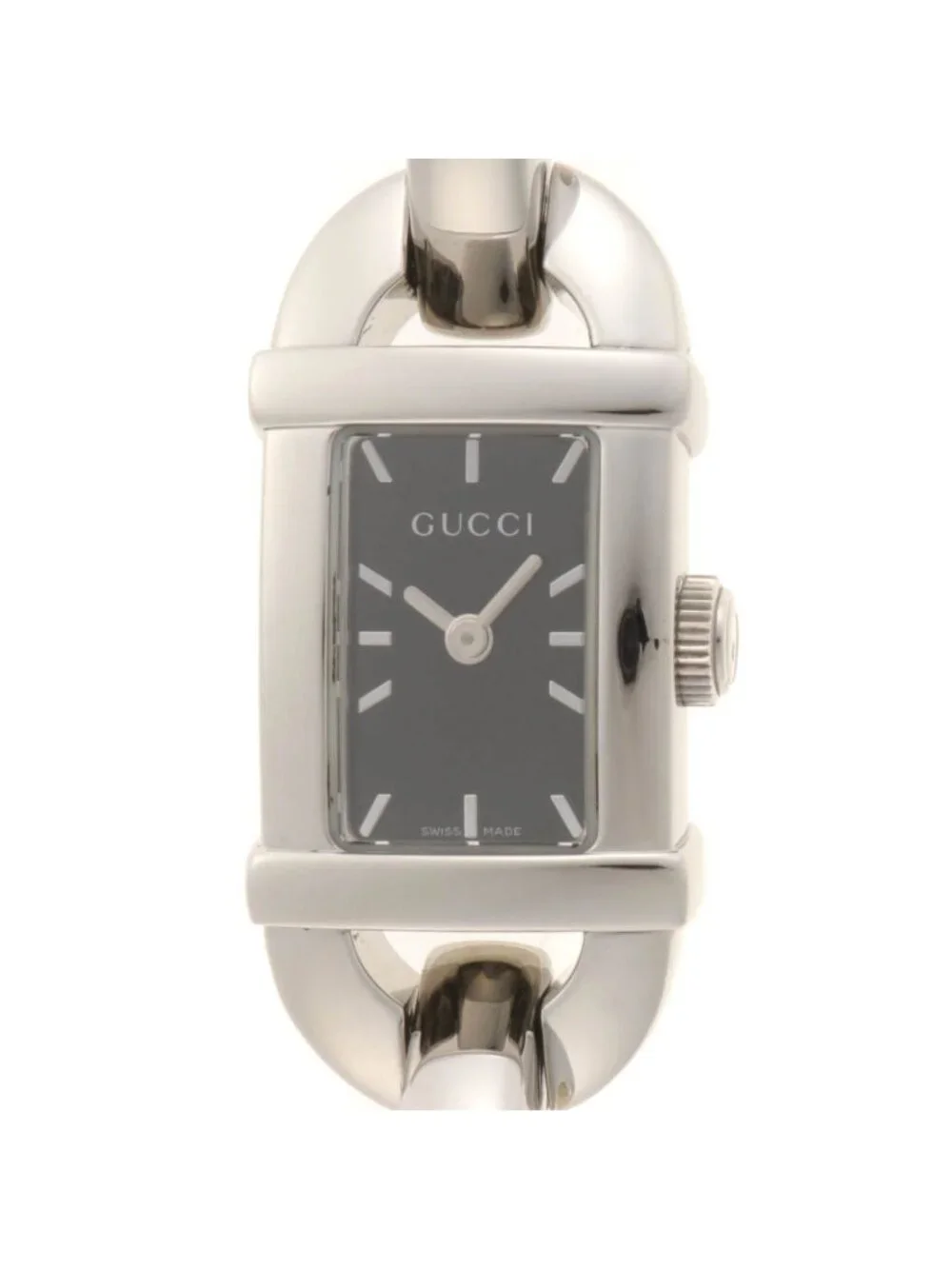 Gucci Watch Stainless Steel Black Dial Quartz